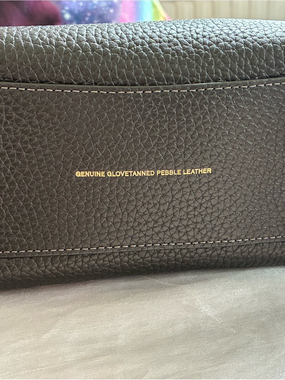 Coach Black Pebbled Leather colorblock rogue 20 - Picture 6 of 14